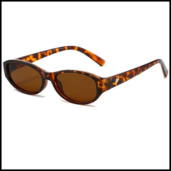 Accessories - Retro Oval Cat Eye Sunglasses Small Frame UV400 Protection Women's Accessory